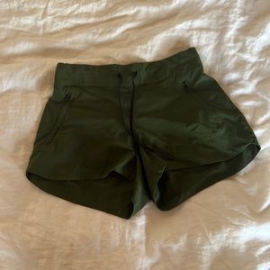 Green Athleta shorts